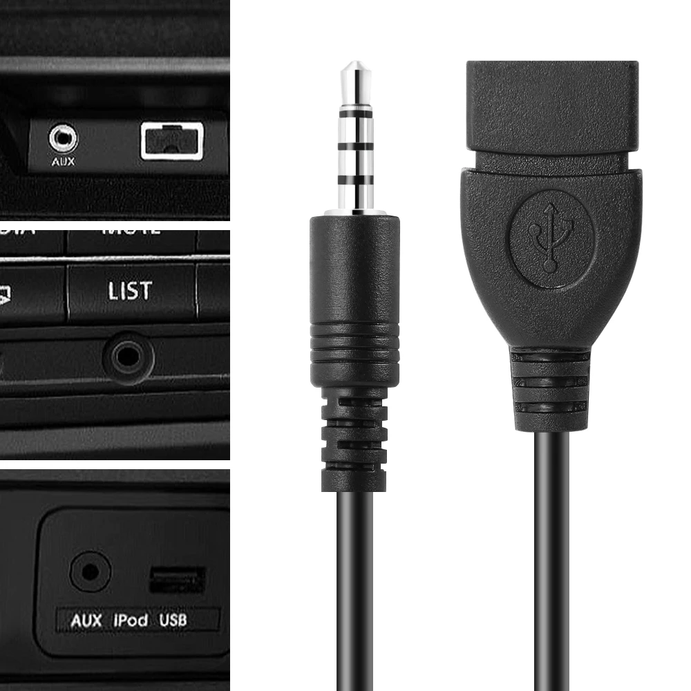 Аудиокабель со штекером 3 5 мм на гнездо USB для Subaru Forester XV mitsubishi asx outlander honda civic mazda 2 |