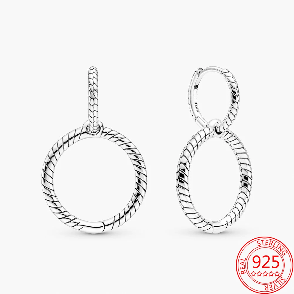 Classic 925 Sterling Silver Double Hoop Earrings Snake Bone Earrings Suitable For Women's Jewelry Gifts
Classic 925 Sterling Silver Double Hoop Earrings Snake Bone Earrings Suitable For Women's Jewelry Gifts