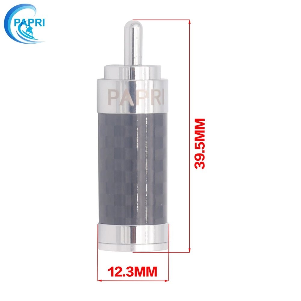 PAPRI CF-126R Carbon Fibre Tellurium Copper Rhodium Plated Connector DIY RCA Plug HiFi Repair Speaker Jack For Audio Amplifier
PAPRI CF-126R Carbon Fibre Tellurium Copper Rhodium Plated Connector DIY RCA Plug HiFi Repair Speaker Jack For Audio Amplifier