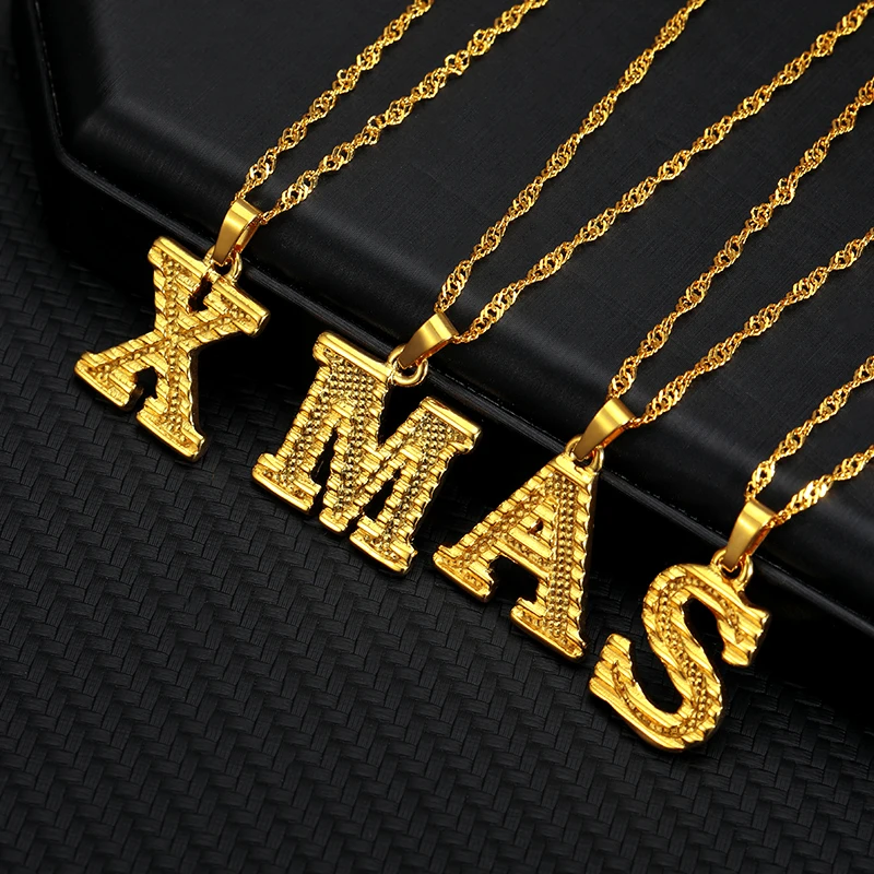 A-Z Gold Alphabet Pendant Necklaces For Women Stainless Steel Initial Letter Necklace Choker Chain Goth Jewelry Collier Bijoux
A-Z Gold Alphabet Pendant Necklaces For Women Stainless Steel Initial Letter Necklace Choker Chain Goth Jewelry Collier Bijoux