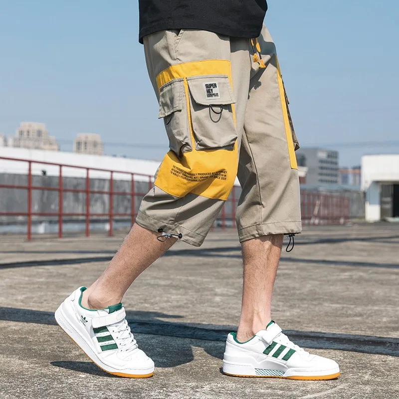 New Men Patchwork Cargo Shorts Men's High Street Harajuku Casual Shorts Straight Knee Length Shorts Male Clothing
New Men Patchwork Cargo Shorts Men's High Street Harajuku Casual Shorts Straight Knee Length Shorts Male Clothing