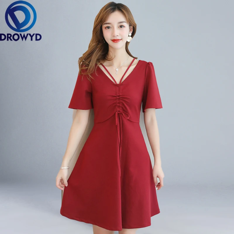 Summer Burgundy Sexy Mini Dress Women 2020 Fashion Beautiful Short-sleeve V-neck A-line Thin Slim Boho Party Dresses Vestidos
Summer Burgundy Sexy Mini Dress Women 2020 Fashion Beautiful Short-sleeve V-neck A-line Thin Slim Boho Party Dresses Vestidos