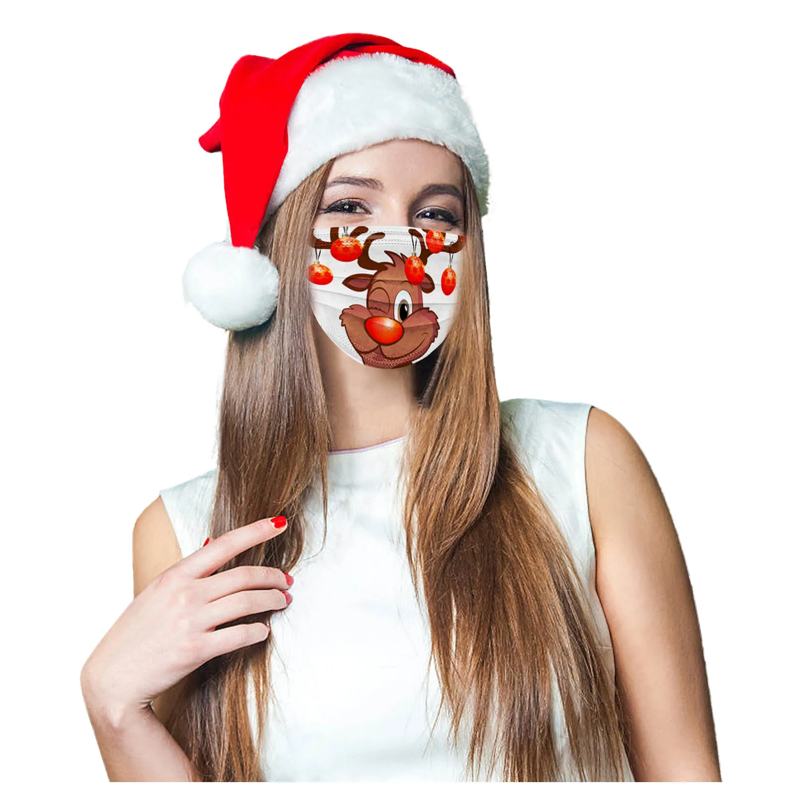 50pcs Christmas Face Mask Disposable Santa 3ply Earloops Adult Facemask mascarillas navidad tapabocas Mascherine masque
50pcs Christmas Face Mask Disposable Santa 3ply Earloops Adult Facemask mascarillas navidad tapabocas Mascherine masque