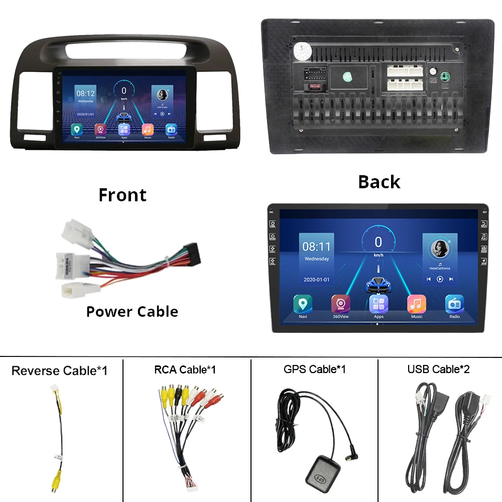 2Din Android 9.0 Car Radio For Toyota Camry 5 XV 30 2001- 2006 Navigation GPS Car Multimedia Video Player No 2din Car Dvd Player
2Din Android 9.0 Car Radio For Toyota Camry 5 XV 30 2001- 2006 Navigation GPS Car Multimedia Video Player No 2din Car Dvd Player