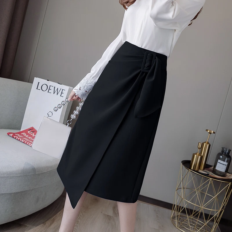 2021 Spring New High Waist Slit OL Package Hip Skirt Women Elegant Lace-up Irregular Blue Midi Skirts Summer Ladies Streetwear
2021 Spring New High Waist Slit OL Package Hip Skirt Women Elegant Lace-up Irregular Blue Midi Skirts Summer Ladies Streetwear