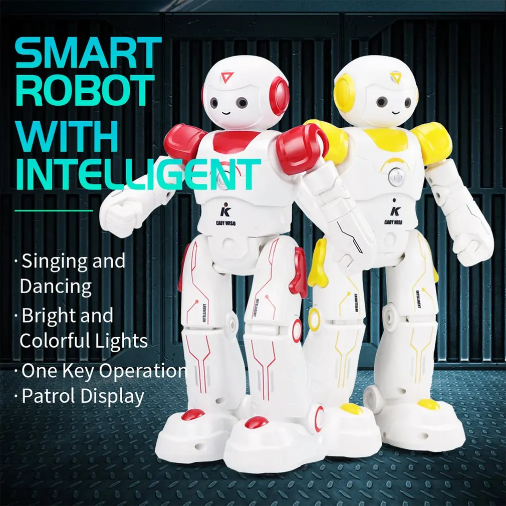 JJR/C R12 Smart Robot With Remote Control Cady Wiso RC Gesture Sensing Smart Dancing Kids Electronic Toy Robot
JJR/C R12 Smart Robot With Remote Control Cady Wiso RC Gesture Sensing Smart Dancing Kids Electronic Toy Robot