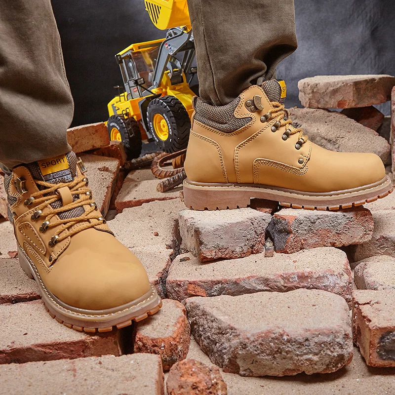 Men's Leather High-Top Shoes Spring Autumn High Quality Fashion Martin Boots Thick-Soled Comfortable Casual Tooling Shoes
Men's Leather High-Top Shoes Spring Autumn High Quality Fashion Martin Boots Thick-Soled Comfortable Casual Tooling Shoes