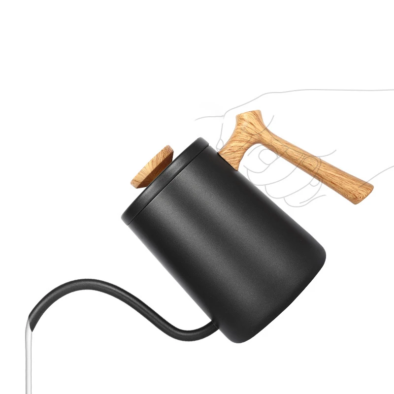 Drip Kettle 600ml Coffee Tea Pot Non-stick Coating Food Grade Stainless Steel Gooseneck Drip Kettle Swan Neck Thin Mouth
Drip Kettle 600ml Coffee Tea Pot Non-stick Coating Food Grade Stainless Steel Gooseneck Drip Kettle Swan Neck Thin Mouth