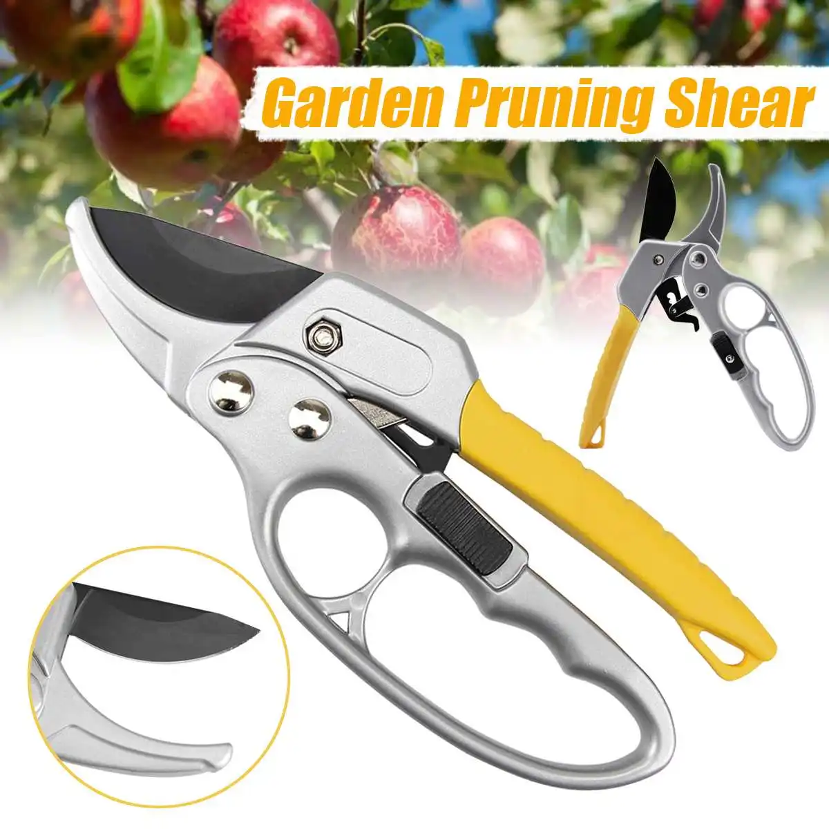 Садовые ножницы для обрезки, безопасные садовые ножницы из высокоуглеродистой стали, прочные ножницы для обрезки ветвей, триммер, инструме... 
Садовые ножницы для обрезки, безопасные садовые ножницы из высокоуглеродистой стали, прочные ножницы для обрезки ветвей, триммер, инструме...