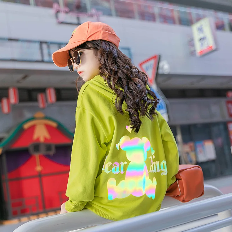 Girls Spring And Autumn Hooded Pullover Girls Casual Tops Fashion Cartoon Printing Long Sleeve T-shirt Girls Tops 4-14 Years Old
Girls Spring And Autumn Hooded Pullover Girls Casual Tops Fashion Cartoon Printing Long Sleeve T-shirt Girls Tops 4-14 Years Old