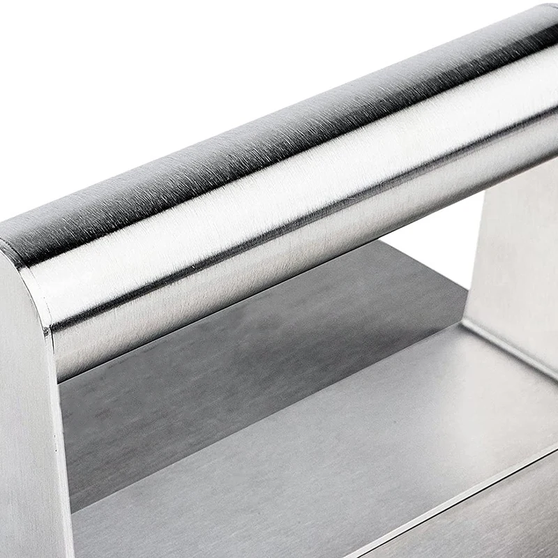 Stainless Steel Burger Press, 5.5 Inch Square Burger Smasher, Professional Griddle Accessories Kit, Grill Press Perfect 
Stainless Steel Burger Press, 5.5 Inch Square Burger Smasher, Professional Griddle Accessories Kit, Grill Press Perfect