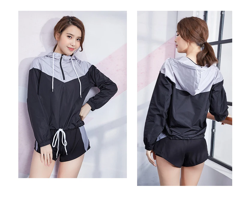 Sportswear women wear fashion versatile casual comfortable running sports coat women slim 
Sportswear women wear fashion versatile casual comfortable running sports coat women slim