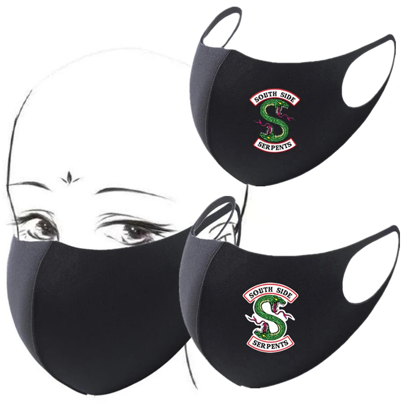 TV Riverdale South Side Serpents Cosplay Ice Silk Face Mask Adult Dustproof Washable Masks Prop Halloween
TV Riverdale South Side Serpents Cosplay Ice Silk Face Mask Adult Dustproof Washable Masks Prop Halloween