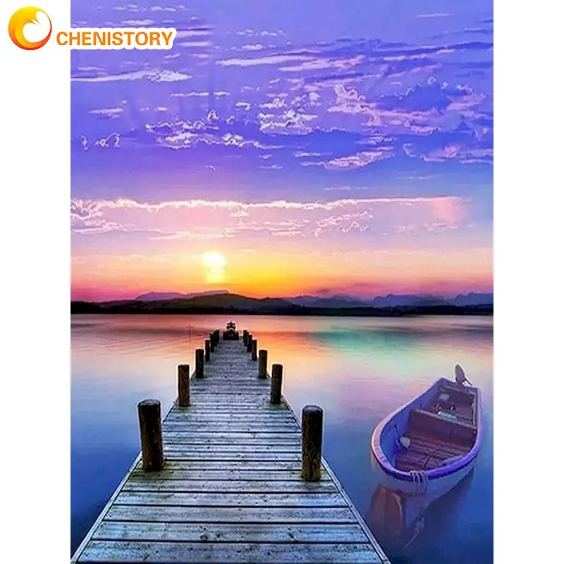 CHENISTORY Full Square Diamond Painting Sunset Landscape For Living Room 5D DIY Diamond Embroidery Art Pictures Of Rhinestones
CHENISTORY Full Square Diamond Painting Sunset Landscape For Living Room 5D DIY Diamond Embroidery Art Pictures Of Rhinestones