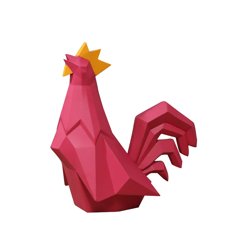 GEOMETRY LUCKY COCK ART SCULPTURE SIMULATION ANIMALS CHICKEN STATUES RESIN ART&CRAFT HOME DECORATION ACCESSORIES R2490
GEOMETRY LUCKY COCK ART SCULPTURE SIMULATION ANIMALS CHICKEN STATUES RESIN ART&CRAFT HOME DECORATION ACCESSORIES R2490