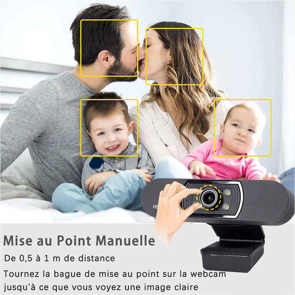 Webcam 1080P HD Web Camera with Built-in HD Microphone 1920 x 1080p USB Plug n Play Web Cam Widescreen Video Dropshipping
Webcam 1080P HD Web Camera with Built-in HD Microphone 1920 x 1080p USB Plug n Play Web Cam Widescreen Video Dropshipping