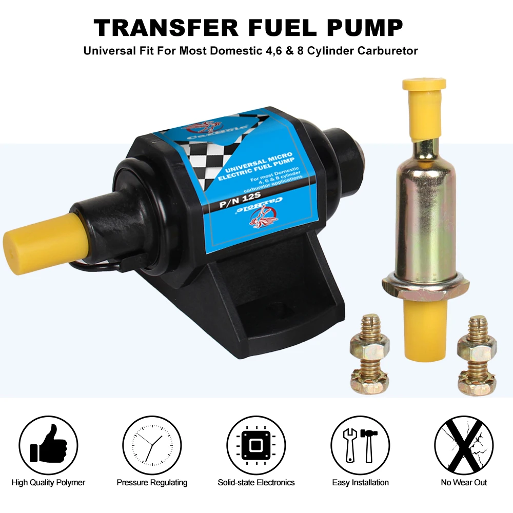 CarBole 4-7 PSI High Performance Electric Inline Fuel Pump For Toyota Ford Vehicles
CarBole 4-7 PSI High Performance Electric Inline Fuel Pump For Toyota Ford Vehicles