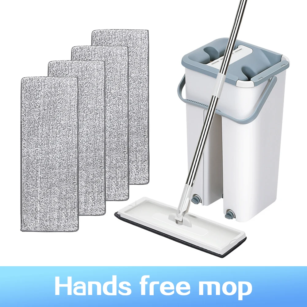 Mop Flat Buckets Avoid Hand Floor Mop Set Washing Set Bucket Cloth Microfiber Squeeze Pads Wash Cleaning System Home Kitchen
Mop Flat Buckets Avoid Hand Floor Mop Set Washing Set Bucket Cloth Microfiber Squeeze Pads Wash Cleaning System Home Kitchen