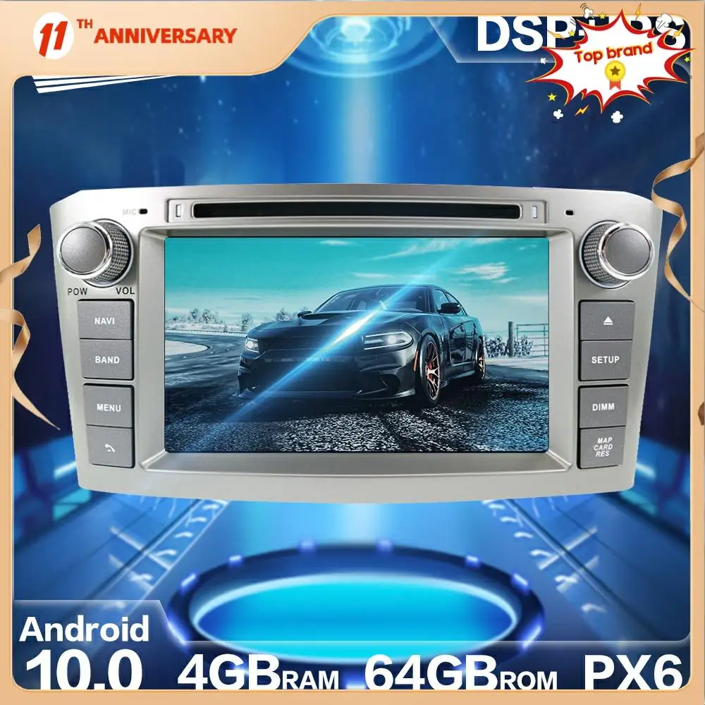 PX6 Android 10 4+64G Car Radio GPS Navigation DSP For Toyota Avensis 2002-2008 Car HD Stereo Video Multimedia DVD Player Carplay
PX6 Android 10 4+64G Car Radio GPS Navigation DSP For Toyota Avensis 2002-2008 Car HD Stereo Video Multimedia DVD Player Carplay