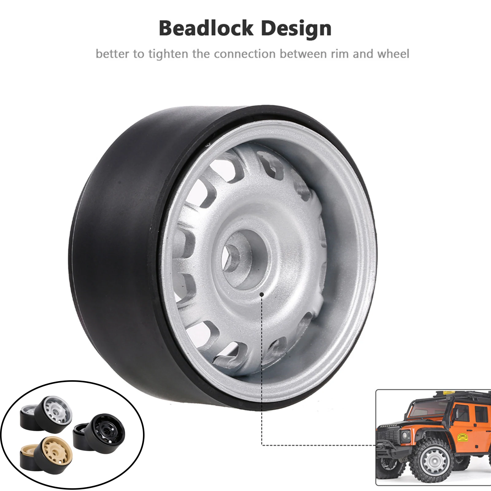 Metal RC Car Wheels Rims 1/10 Scale for CFX DIY Parts RC Car Modification Replacement
Metal RC Car Wheels Rims 1/10 Scale for CFX DIY Parts RC Car Modification Replacement