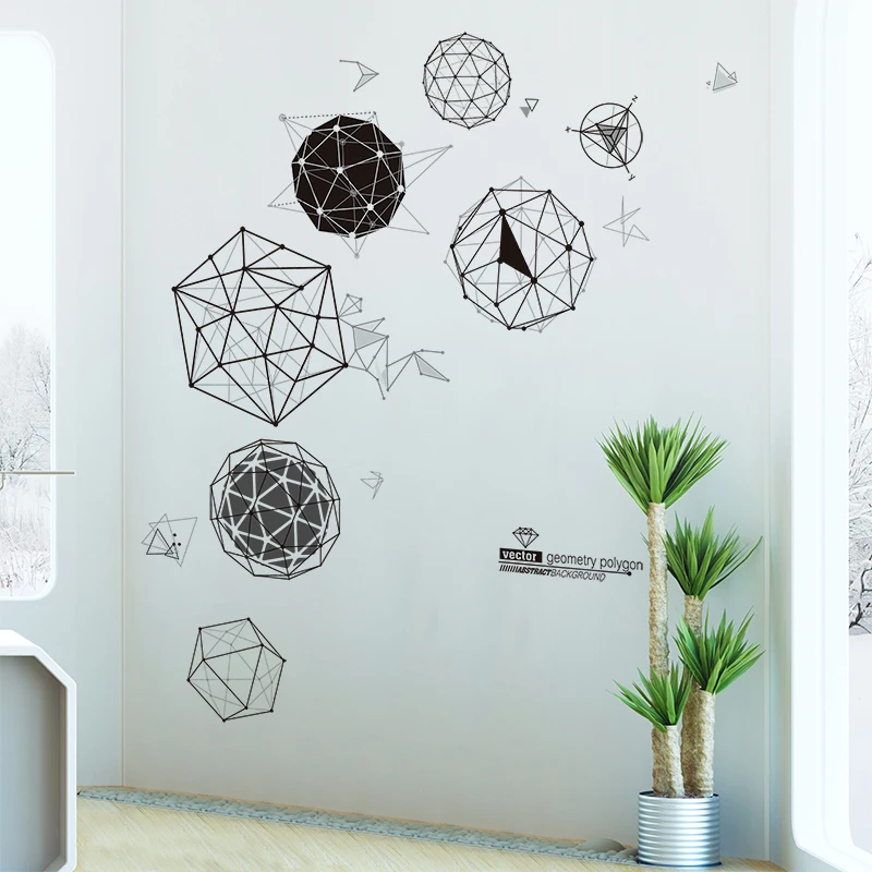 Solid Geometry Wall Stickers DIY Wall Decals for Living Room Kids Bedroom Wardrobe Home Decoration
Solid Geometry Wall Stickers DIY Wall Decals for Living Room Kids Bedroom Wardrobe Home Decoration