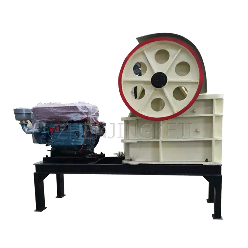 

380V Jaw Type Industrial Crusher Large Mobile Cement Block Cobblestone Coal Mining Dry Powder Mortar Crusher Tools And Equipment
