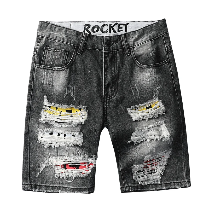 Fashion Pop Summer Denim Shorts Men Straight Slim Knee Length Casual Shorts Men Premium Cotton Hole Black Vogue Denim Shorts
Fashion Pop Summer Denim Shorts Men Straight Slim Knee Length Casual Shorts Men Premium Cotton Hole Black Vogue Denim Shorts