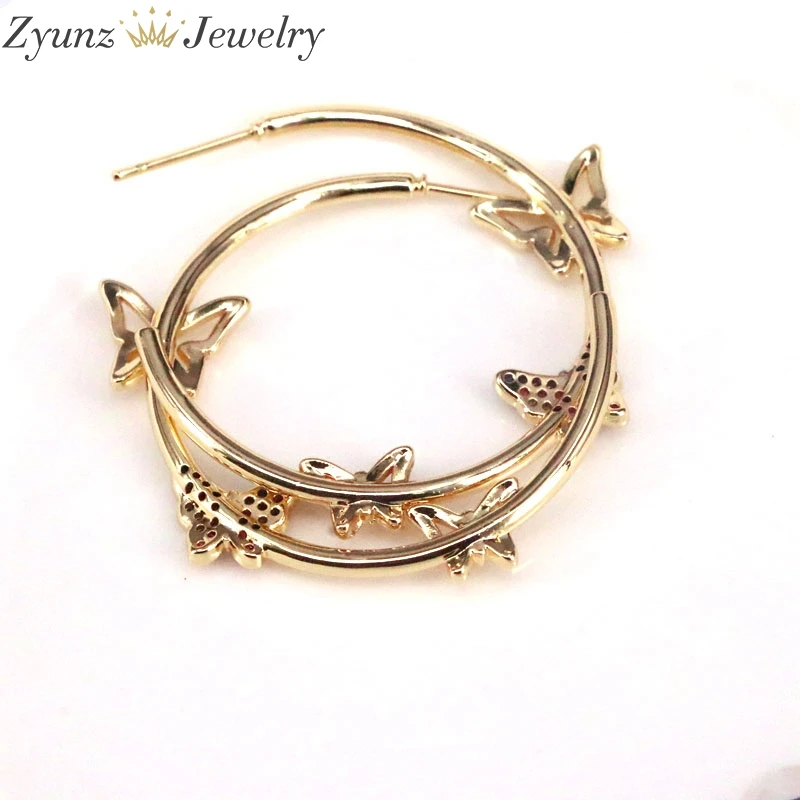 5 Pairs, Fashion Gold Color Butterfly Stud Earrings For Women Girl Multi Color CZ Stone Earring Jewelry Gift For Lovers
5 Pairs, Fashion Gold Color Butterfly Stud Earrings For Women Girl Multi Color CZ Stone Earring Jewelry Gift For Lovers