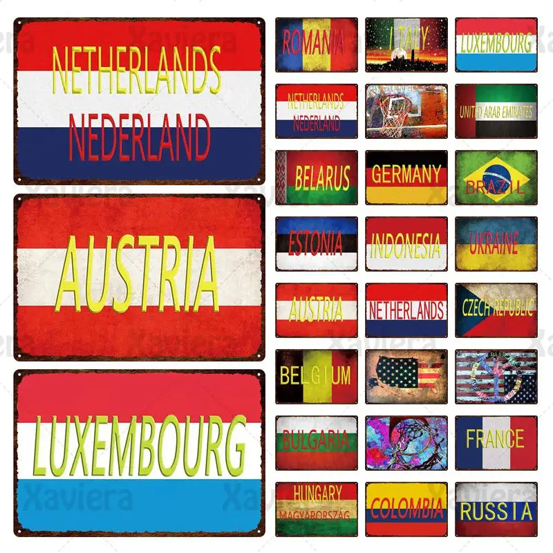 Country Flag Metal Sign Vintage Poster Nation Plaque Tin Sign Wall Decor For Home Man Cave Bar Pub Iron Plate Craft Decoration
Country Flag Metal Sign Vintage Poster Nation Plaque Tin Sign Wall Decor For Home Man Cave Bar Pub Iron Plate Craft Decoration