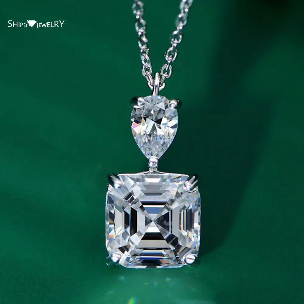 Shipei Fashion 925 Sterling Silver Created Moissanite Diamonds Square Gemstone Wedding Fine Jewelry Engagement Pendant Necklace
Shipei Fashion 925 Sterling Silver Created Moissanite Diamonds Square Gemstone Wedding Fine Jewelry Engagement Pendant Necklace