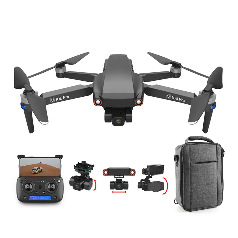 Трехосевой стабилизационный карданный Дрон 106Pro GPS с 4K 5G WiFi FPV дистанционное управление бесщеточный Квадрокоптер подарок для детей
Трехосевой стабилизационный карданный Дрон 106Pro GPS с 4K 5G WiFi FPV дистанционное управление бесщеточный Квадрокоптер подарок для детей