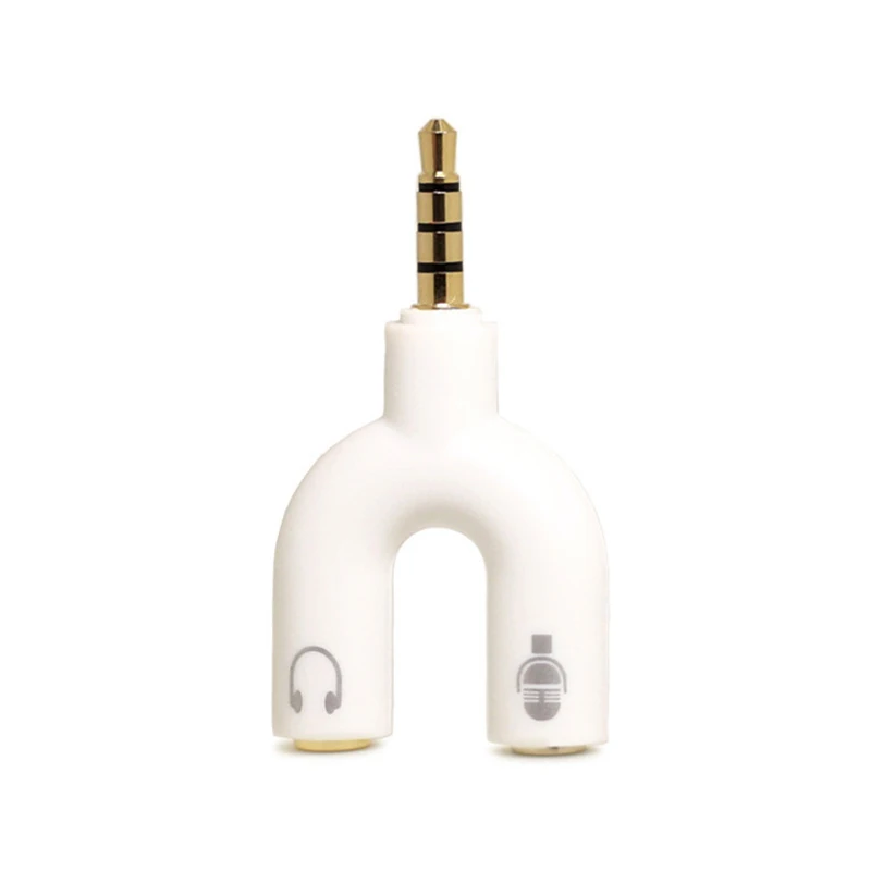 Earphone Splitter Stereo 3.5mm U Shape Stereo Audio Mic Headphone Splitter Adapters For Smartphone MP3 MP4 Player
Earphone Splitter Stereo 3.5mm U Shape Stereo Audio Mic Headphone Splitter Adapters For Smartphone MP3 MP4 Player
