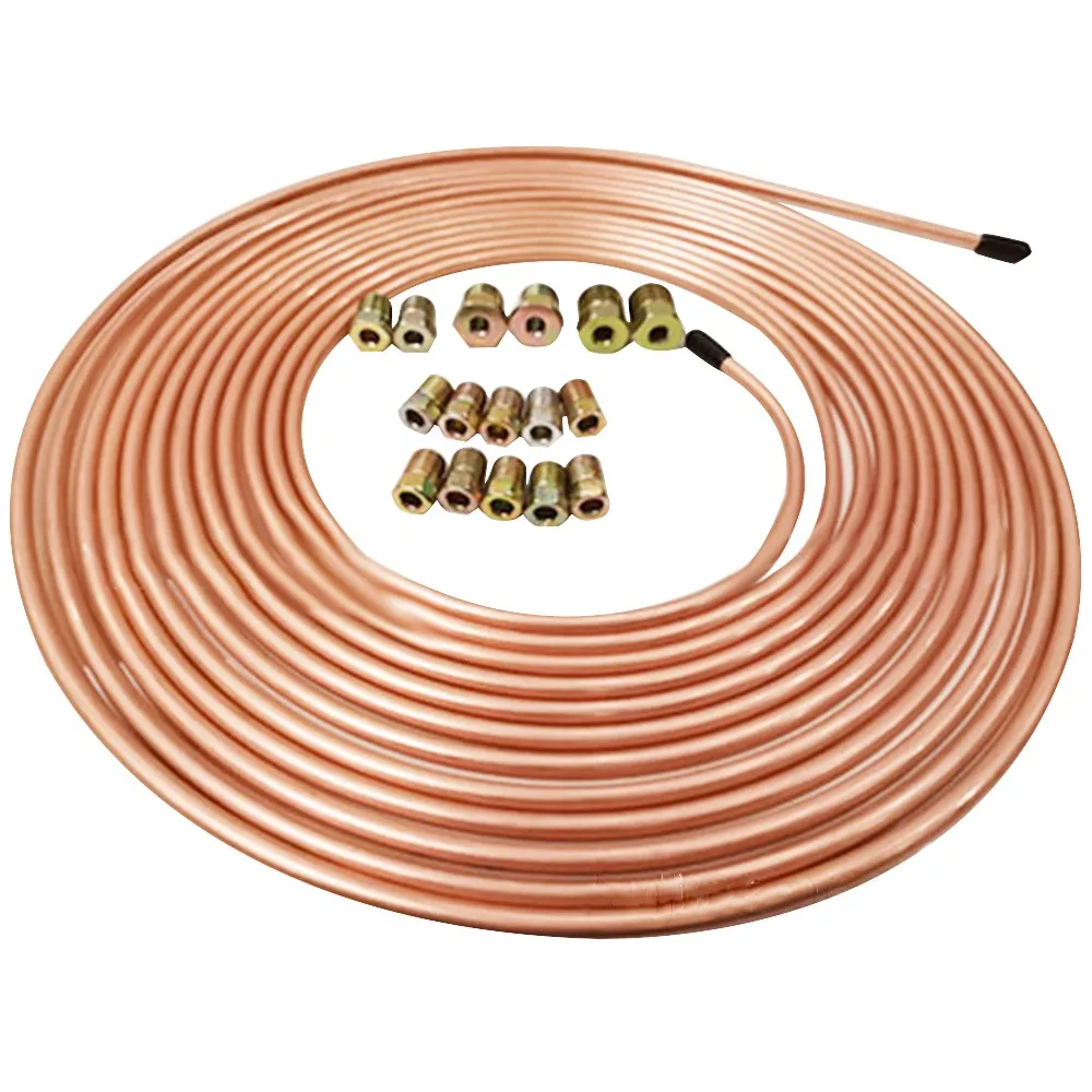 Copper Nickel Brake Line Tubing Kit 25ft 7.62m Coil Rolls Fittings Spring Auto Replacement Parts Brake Hoses
Copper Nickel Brake Line Tubing Kit 25ft 7.62m Coil Rolls Fittings Spring Auto Replacement Parts Brake Hoses