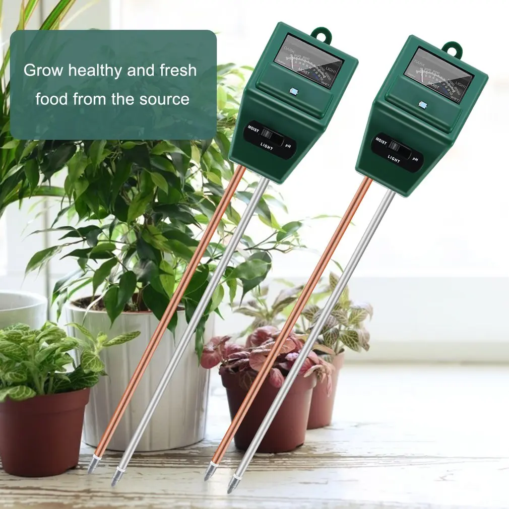 3in1 Soil Water Moisture PH Meter Acidity Humidity Sunlight Light PH Test Garden Plants Flowers Moist Tester Testing Instrument
3in1 Soil Water Moisture PH Meter Acidity Humidity Sunlight Light PH Test Garden Plants Flowers Moist Tester Testing Instrument