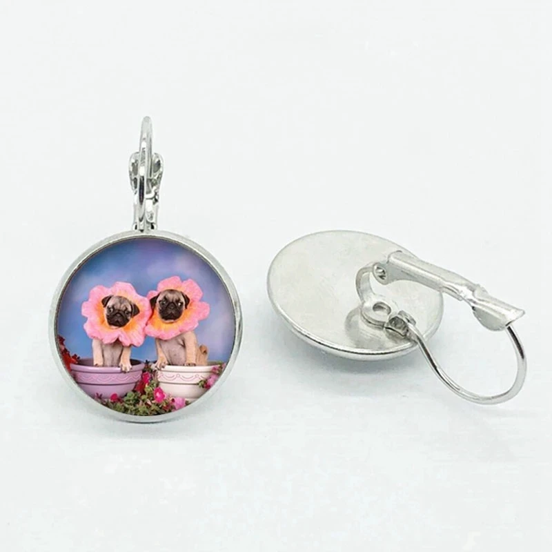 Fashion Cute Animal Cartoon Style Glass Earrings Cute Animal Pug Earrings Gift Jewelry For Kids Kids
Fashion Cute Animal Cartoon Style Glass Earrings Cute Animal Pug Earrings Gift Jewelry For Kids Kids