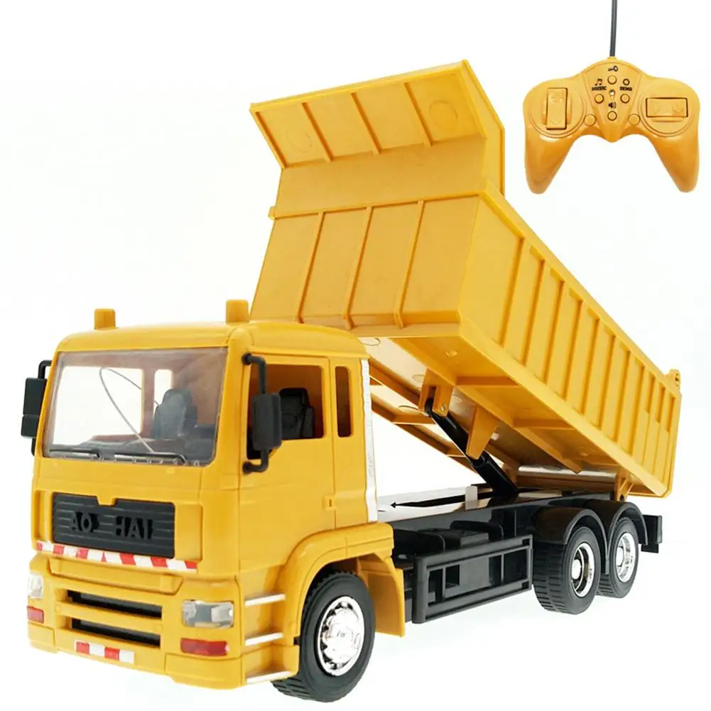 1/24 8CH Interlligent Remote Control Dumper Truck Engineering Car with Music LED Kids Toy Gift
1/24 8CH Interlligent Remote Control Dumper Truck Engineering Car with Music LED Kids Toy Gift