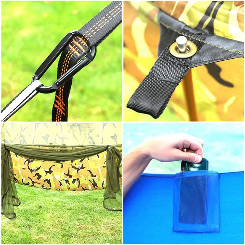 Large Camping Hammock with Mosquito Net,2 Person Ultralight Portable Windproof,Anti-Mosquito,Outdoor Backpacking Travel
Large Camping Hammock with Mosquito Net,2 Person Ultralight Portable Windproof,Anti-Mosquito,Outdoor Backpacking Travel