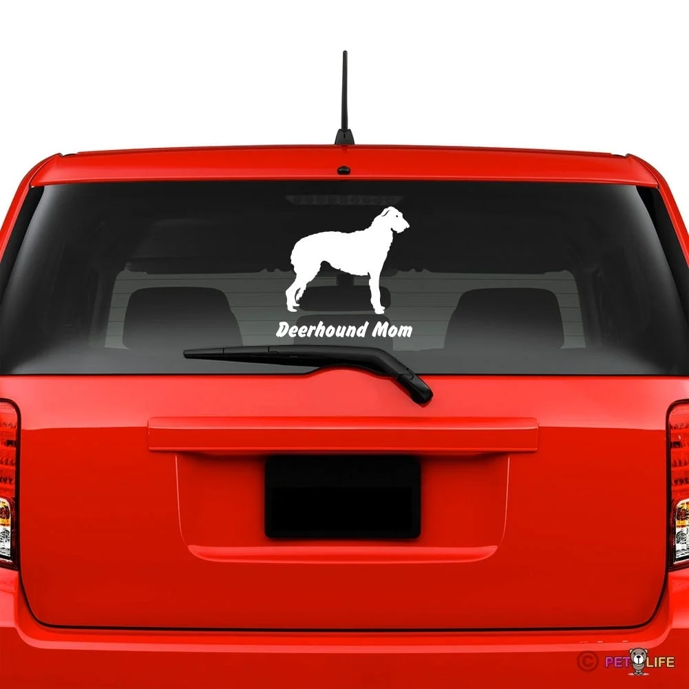 Scottish Deerhound Mom Windshield Sticker Vinyl Auto Window computer decals
Scottish Deerhound Mom Windshield Sticker Vinyl Auto Window computer decals