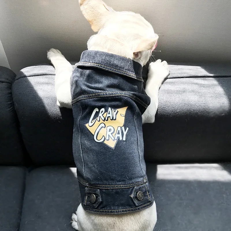 French Bulldog Summe Denim Vest Dog Clothes for Small Dogs Clothing Chihuahua Jeans Jacket Pug Costume Yorkies Dog Accessories
French Bulldog Summe Denim Vest Dog Clothes for Small Dogs Clothing Chihuahua Jeans Jacket Pug Costume Yorkies Dog Accessories