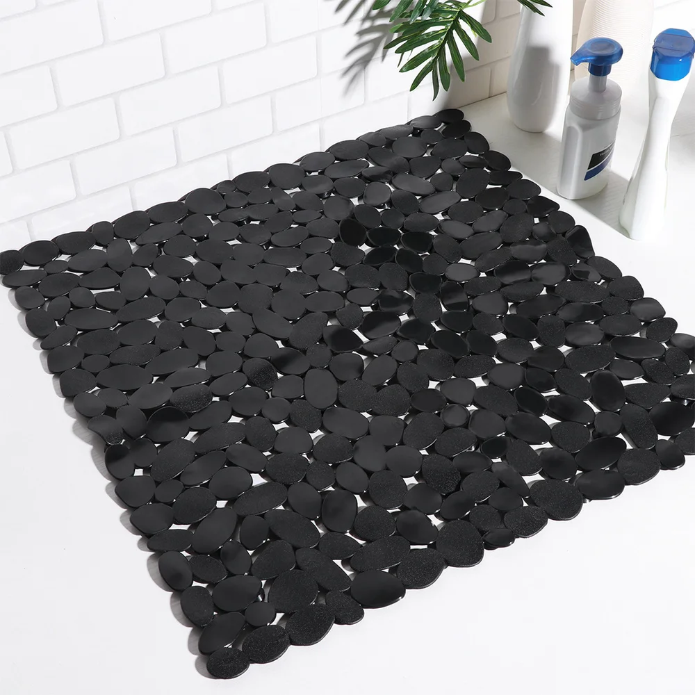 TOPBATHY 1PC Bath Non-Slip Mat Square Cobblestone Bath Shower Safety Mats PVC Anti-Bacterial Antiskid Mat (Black)
TOPBATHY 1PC Bath Non-Slip Mat Square Cobblestone Bath Shower Safety Mats PVC Anti-Bacterial Antiskid Mat (Black)