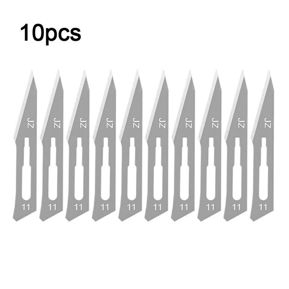 10pcs 11/23# Carbon Steel Scalpel Blade With Handle Engraving Craft Kni-ves Cutter Graver Screen Film DIY Cutting Tool
10pcs 11/23# Carbon Steel Scalpel Blade With Handle Engraving Craft Kni-ves Cutter Graver Screen Film DIY Cutting Tool