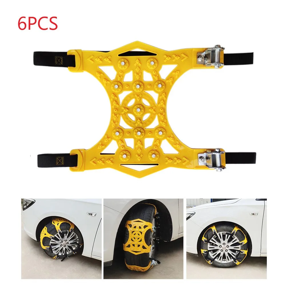 6PCS Car Tire Snow Chain Winter Snow Tire Anti-Skid SUV General Car Snow Chain Car Accessories High Quality Tire Chains
6PCS Car Tire Snow Chain Winter Snow Tire Anti-Skid SUV General Car Snow Chain Car Accessories High Quality Tire Chains
