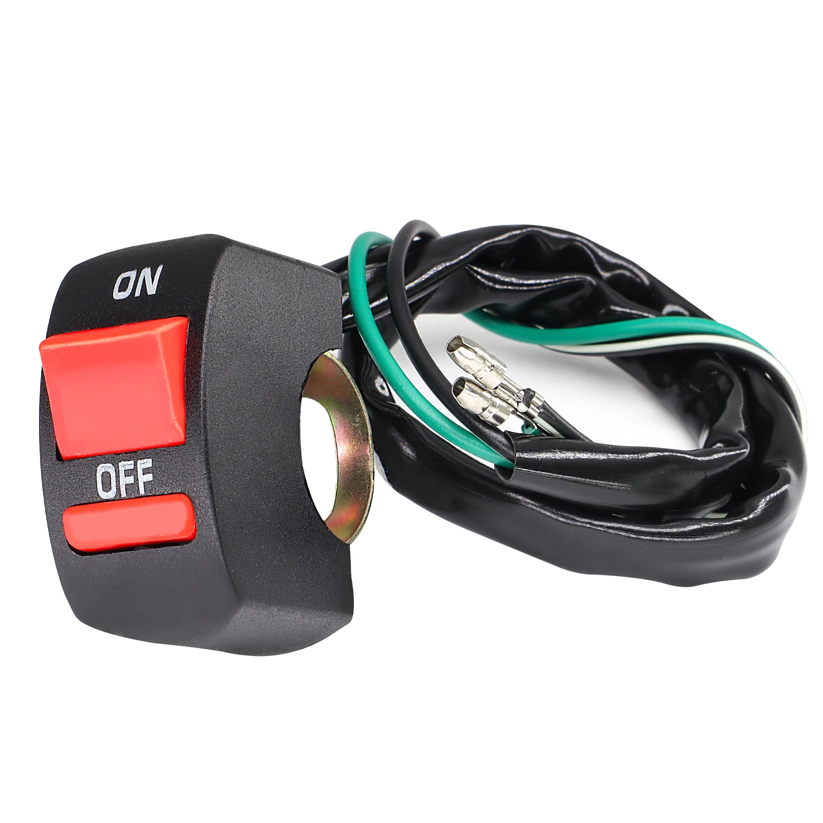 DC 12V Universal Motorcycle Dual Wire Bullet Handlebar Flameout Switch ON OFF Button for Moto Motor Boat ATV DIY Bike Black Push
DC 12V Universal Motorcycle Dual Wire Bullet Handlebar Flameout Switch ON OFF Button for Moto Motor Boat ATV DIY Bike Black Push
