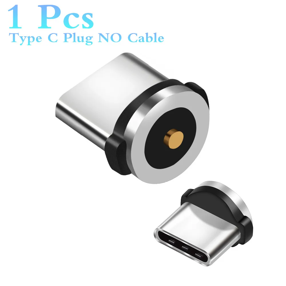 Магнитный зарядный кабель штекер Micro USB Type-C 8-контактный адаптер с подсветкой