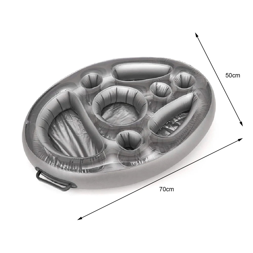 Inflatable Serving Bar 8 Holes Cup Holder Floating Salad Tray Wine Drinking Fruits Portable Buffet Cooler Tray for Swimming
Inflatable Serving Bar 8 Holes Cup Holder Floating Salad Tray Wine Drinking Fruits Portable Buffet Cooler Tray for Swimming