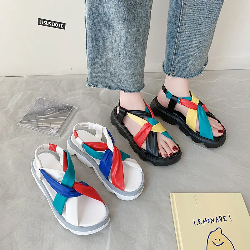 Fashion Colorful Women's Platform Sandals Casual Sandals For Women Ladies Comfortable Sandals Woman Summer сандалии женские 2021
Fashion Colorful Women's Platform Sandals Casual Sandals For Women Ladies Comfortable Sandals Woman Summer сандалии женские 2021