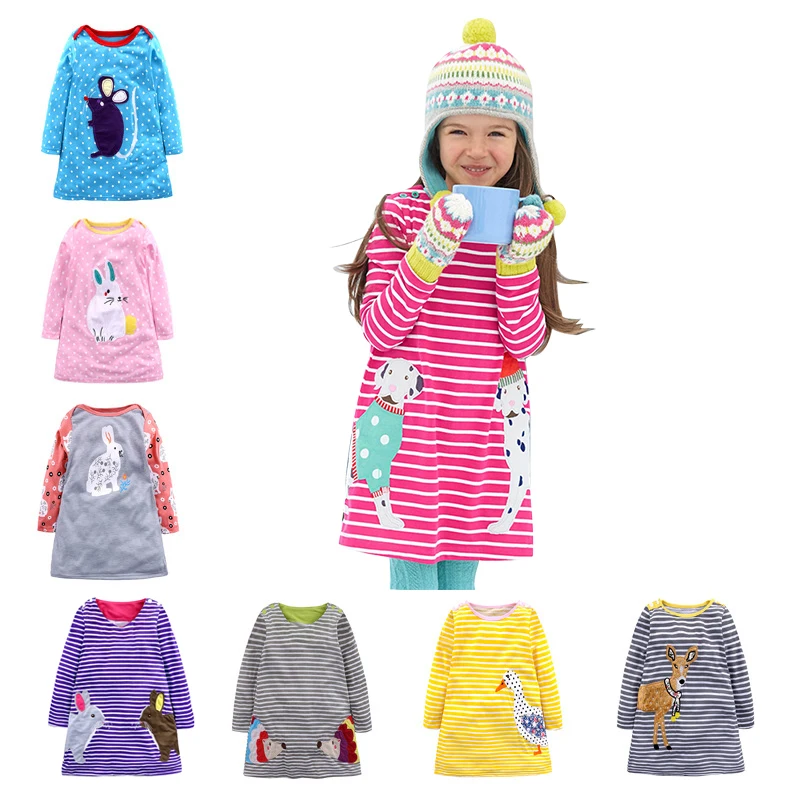 Striped Patchwork Dog Pattern Girl Dresses Long Sleeve Cute Mouse Children Clothing Animal Kids Girls Dress Kids Clothes 2019
Striped Patchwork Dog Pattern Girl Dresses Long Sleeve Cute Mouse Children Clothing Animal Kids Girls Dress Kids Clothes 2019
