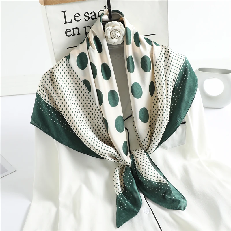 New Polka Dot Scarf Large Square Hijab Neck Wraps Neckerchief Fashion Women Bandana Lady Foulard Headband Scarves 2022
New Polka Dot Scarf Large Square Hijab Neck Wraps Neckerchief Fashion Women Bandana Lady Foulard Headband Scarves 2022