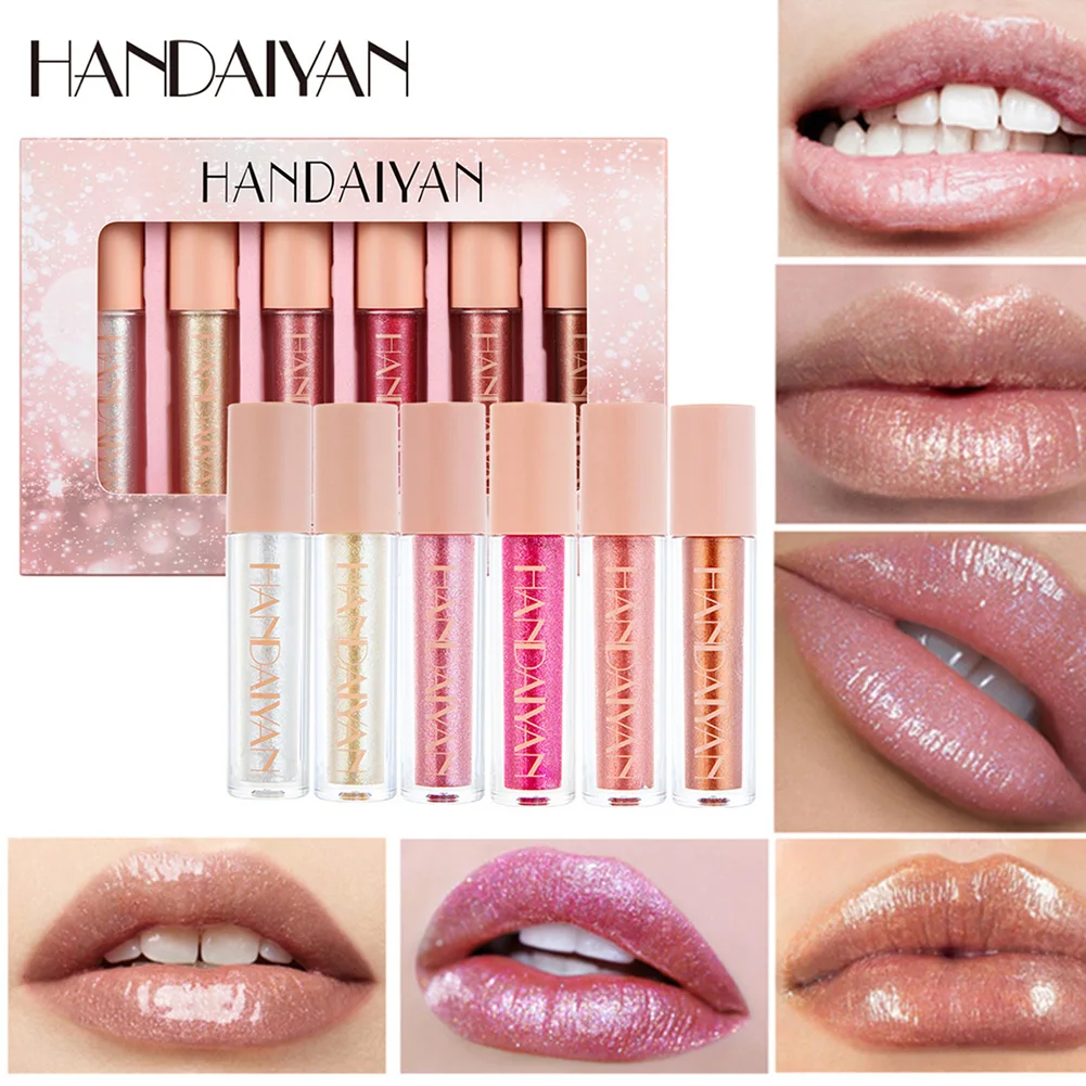 6 colors Lip Gloss Set Non-greasy Naturally moisturizing Shimmery Pearlescent soft Long Lasting Lip Glosses with lipstick set
6 colors Lip Gloss Set Non-greasy Naturally moisturizing Shimmery Pearlescent soft Long Lasting Lip Glosses with lipstick set