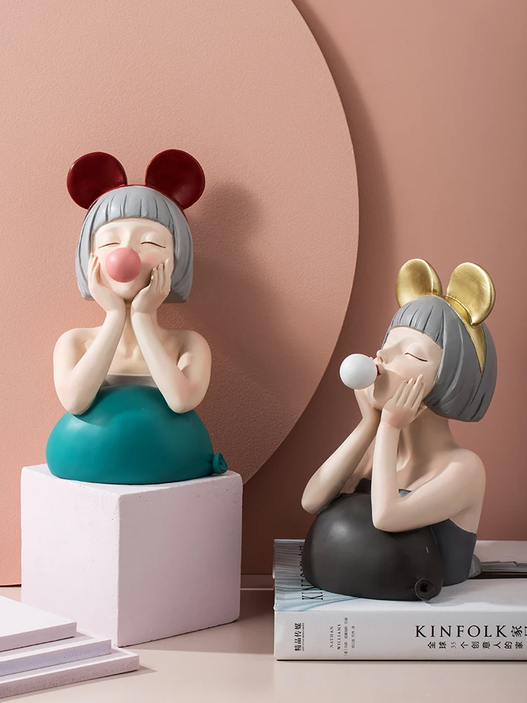 Bubble girl ornaments Nordic luxury home decor fashion creative porch living room TV cabinet decoration 
Bubble girl ornaments Nordic luxury home decor fashion creative porch living room TV cabinet decoration